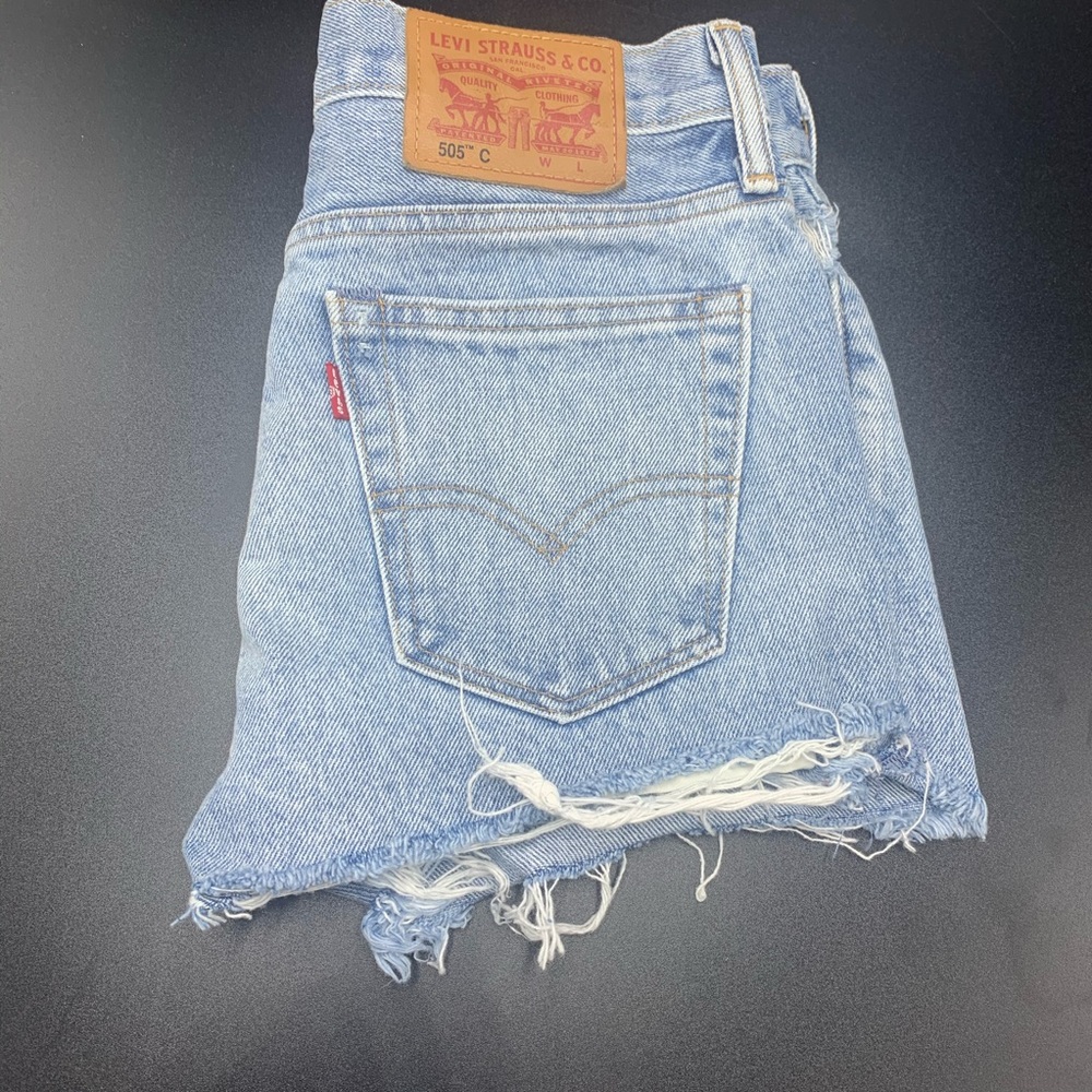 Levi 505 cutoff jean shorts